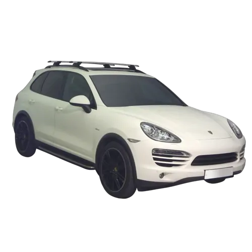Yakima ThruBar 135cm Silver Pair (S17Y) To Suit Porsche Cayenne 5dr SUV /2010-/2018