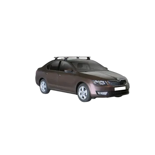 Yakima ThruBar 120cm Silver Pair (S16Y) To Suit Skoda Octavia 5dr Hatch 02/2013-03/2017
