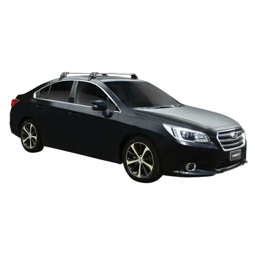 Yakima FlushBar 100cm Silver Pair (S6Y) To Suit Subaru Liberty 4dr Sedan /2014-/2020