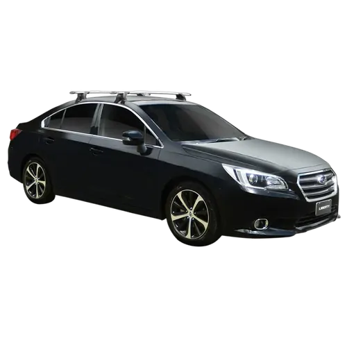 Yakima ThruBar 120cm Silver Pair (S16Y) To Suit Subaru Liberty 4dr Sedan /2014-/2020