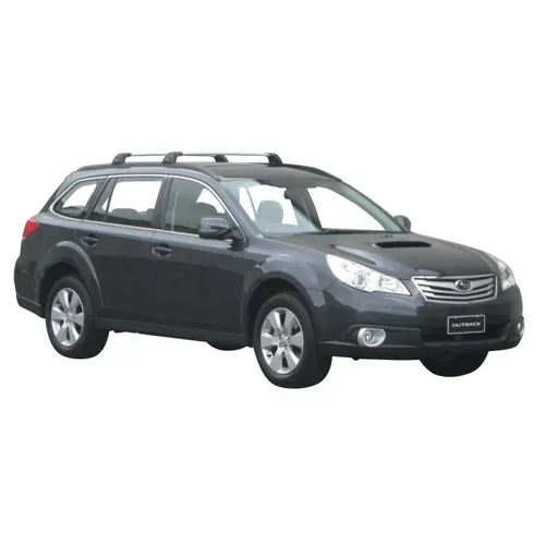 Yakima FlushBar 100cm Silver Pair (S6Y) To Suit Subaru Outback 5dr Wagon 09/2009-/2014