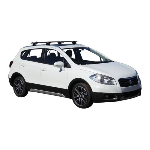 Yakima ThruBar 120cm Silver Pair (S16Y) To Suit Suzuki S-Cross 5dr SUV /2013-09/2021