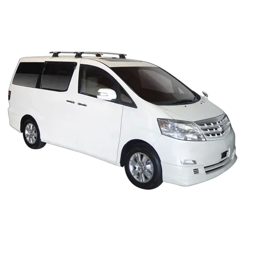 Yakima ThruBar 135cm Silver Pair (S17Y) To Suit Toyota Alphard 5dr MPV /2002-/2008