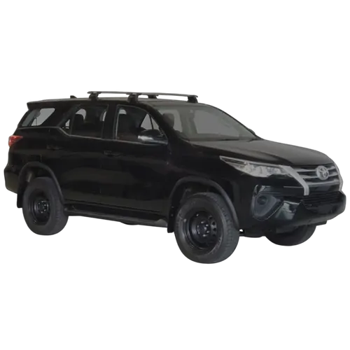 Yakima ThruBar 120cm Silver Pair (S16Y) To Suit Toyota Fortuner GX /2015-/On