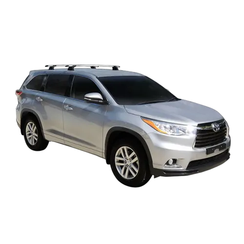 Yakima ThruBar 135cm Silver Pair (S17Y) To Suit Toyota Kluger GX /2014-02/2020