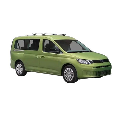 Yakima ThruBar 135cm Silver Pair (S17Y) To Suit Volkswagen Caddy LWB 06/2021-/On