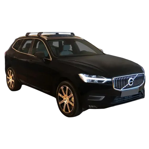 Yakima FlushBar 100cm Silver Pair (S6Y) To Suit Volvo XC60 5dr SUV 10/2017-/On