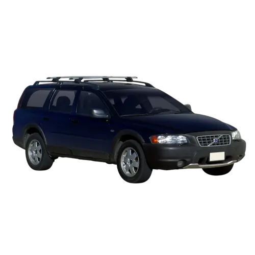 Yakima ThruBar 120cm Silver Pair (S16Y) To Suit Volvo XC70 5dr Wagon 09/2000-/2004