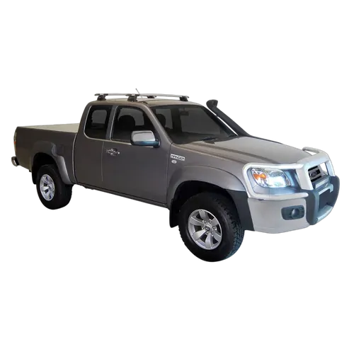 Yakima ThruBar 120cm Silver Pair (S16Y) To Suit Ford Ranger Super Cab /2006-/2011