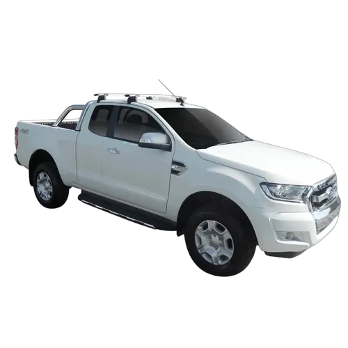 Yakima ThruBar 135cm Silver Pair (S17Y) To Suit Ford Ranger Super Cab /2012-/2022