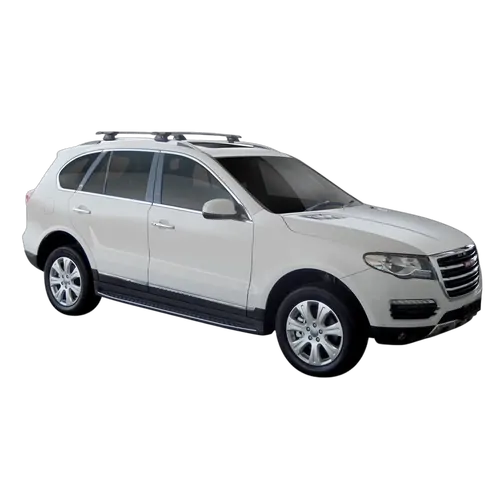 Yakima ThruBar 135cm Silver Pair (S17Y) To Suit Haval H8 5dr SUV /2015-/On
