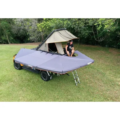 Campboss Boss Shadow 270 XL Free Standing Awning - w/zip opening for RTT