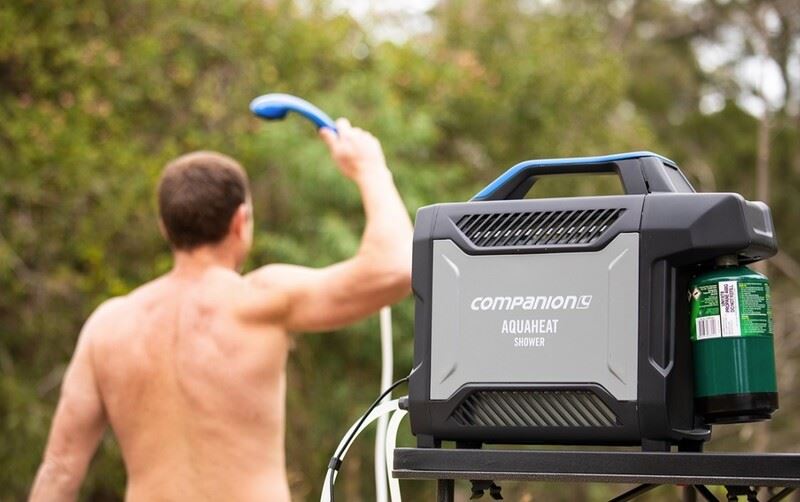 How to heat water for a camping shower. 