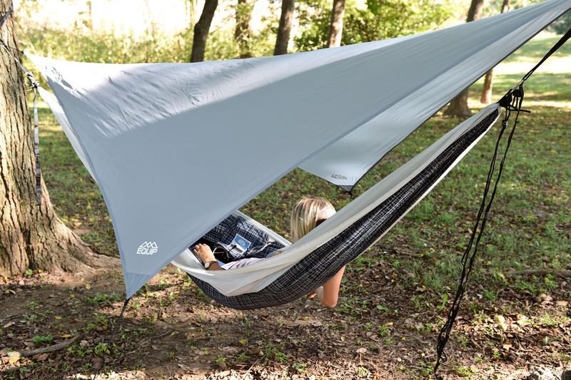 How to hang a camping hammock.